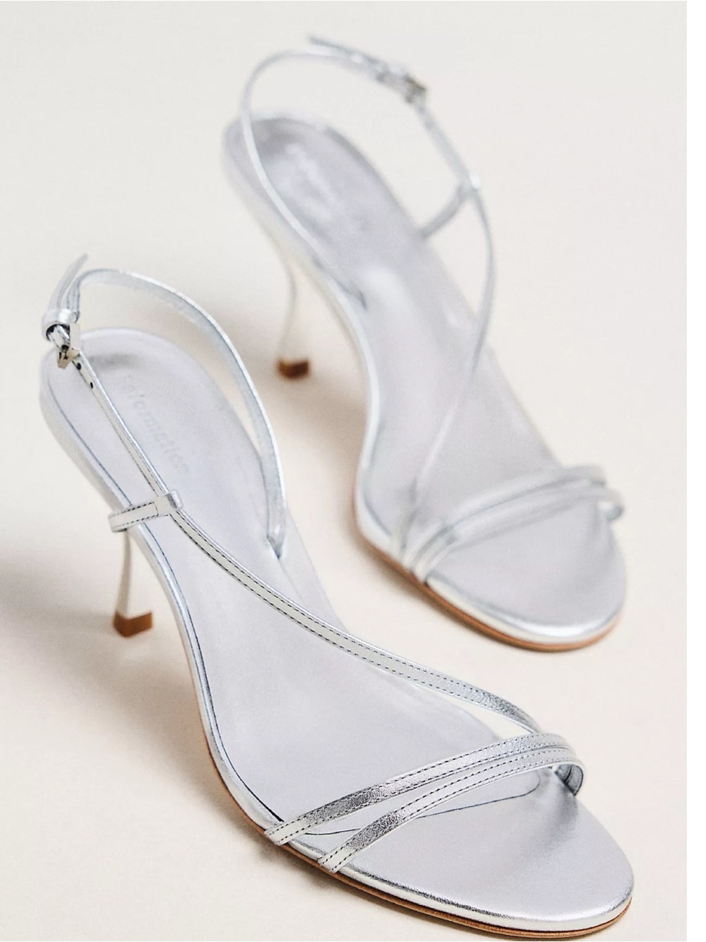 Reformation silver heel size 9.5